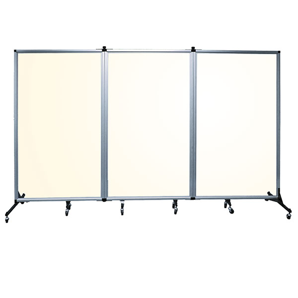 Screenflex Clear Acrylic Room Divider 3 Panels SCHOOLSin