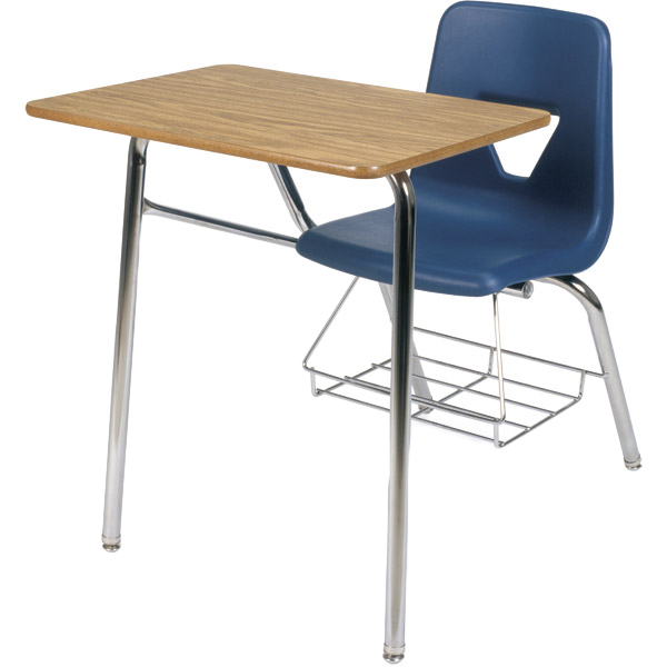 2000 Series School Combo Desk with Book Rack 18" Seat Height Schools In