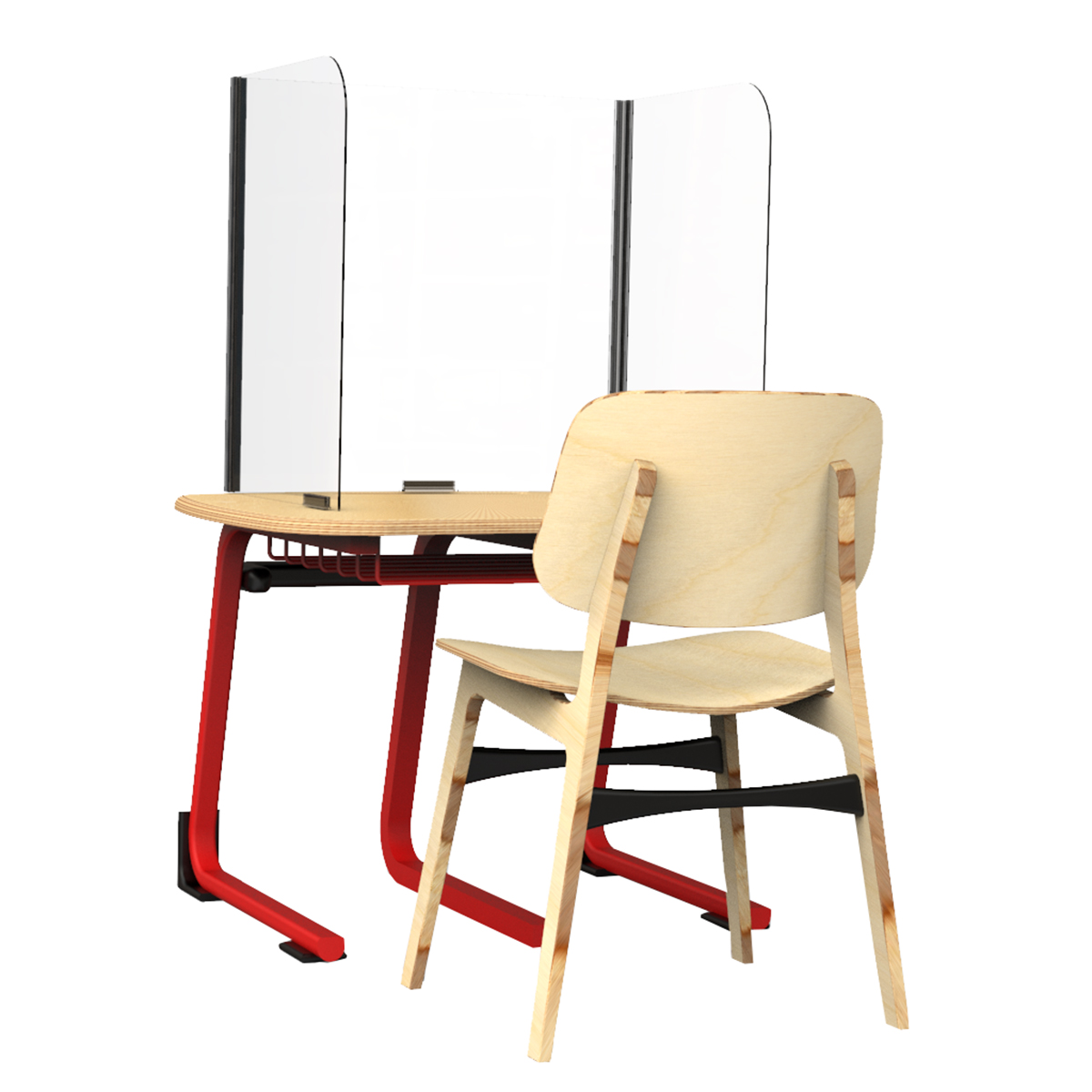 Student Desk Divider Fits 30"W x 20"D Desk Schools In