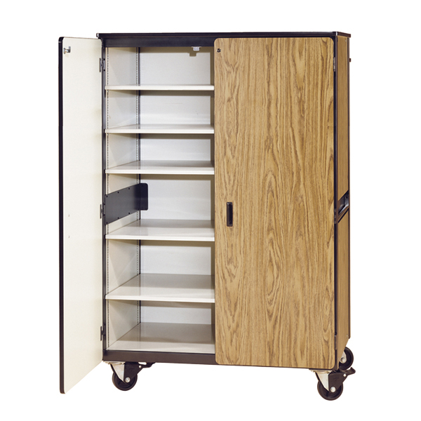 Mobile Storage with Five Shelves 48"W x 28"D x 72"H Schools In