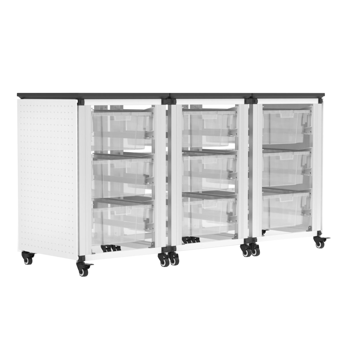 Modular Classroom Storage 3 SidebySide w/ 9 Large