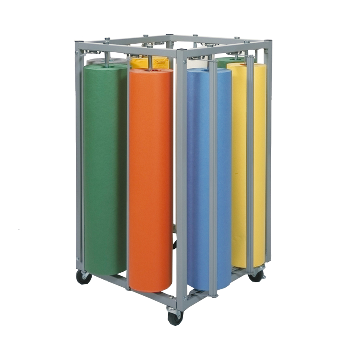 Mobile 8Roll Square Vertical Paper Rack with Cutter Schools In