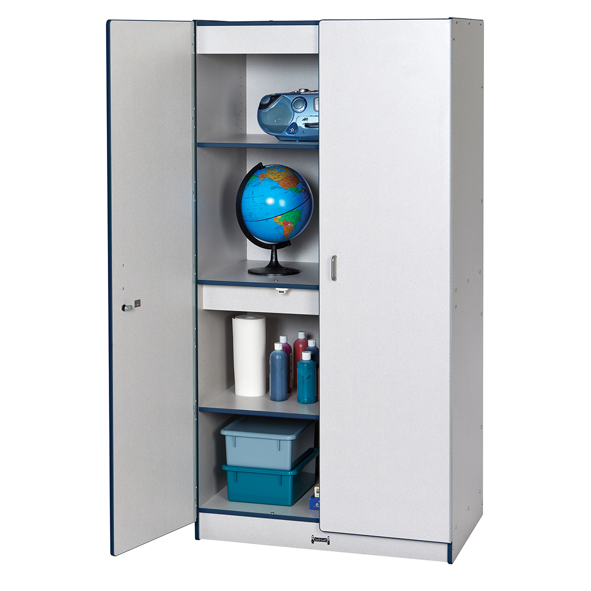 Rainbow Accents Classroom Closet 36"W x 24"D x 72"H Schools In