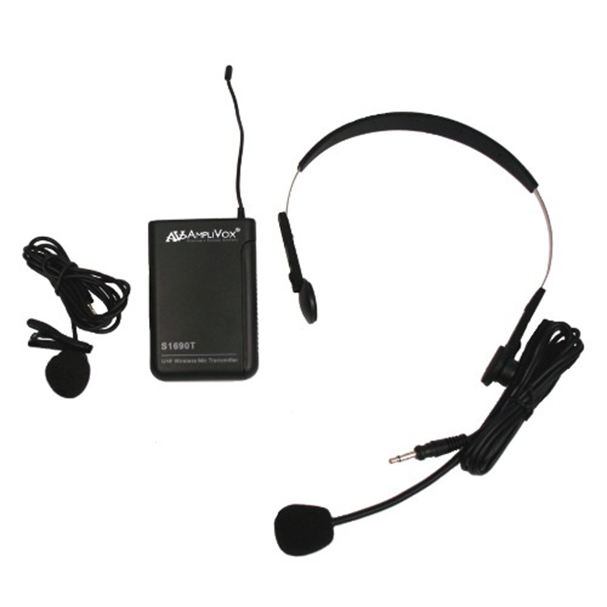 OverEar Headset w/ Electret Mic & Wireless 16Channel UHF Bodypack
