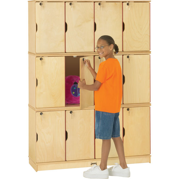 Birch 12Section Stackable Lockers Triple Stack Schools In
