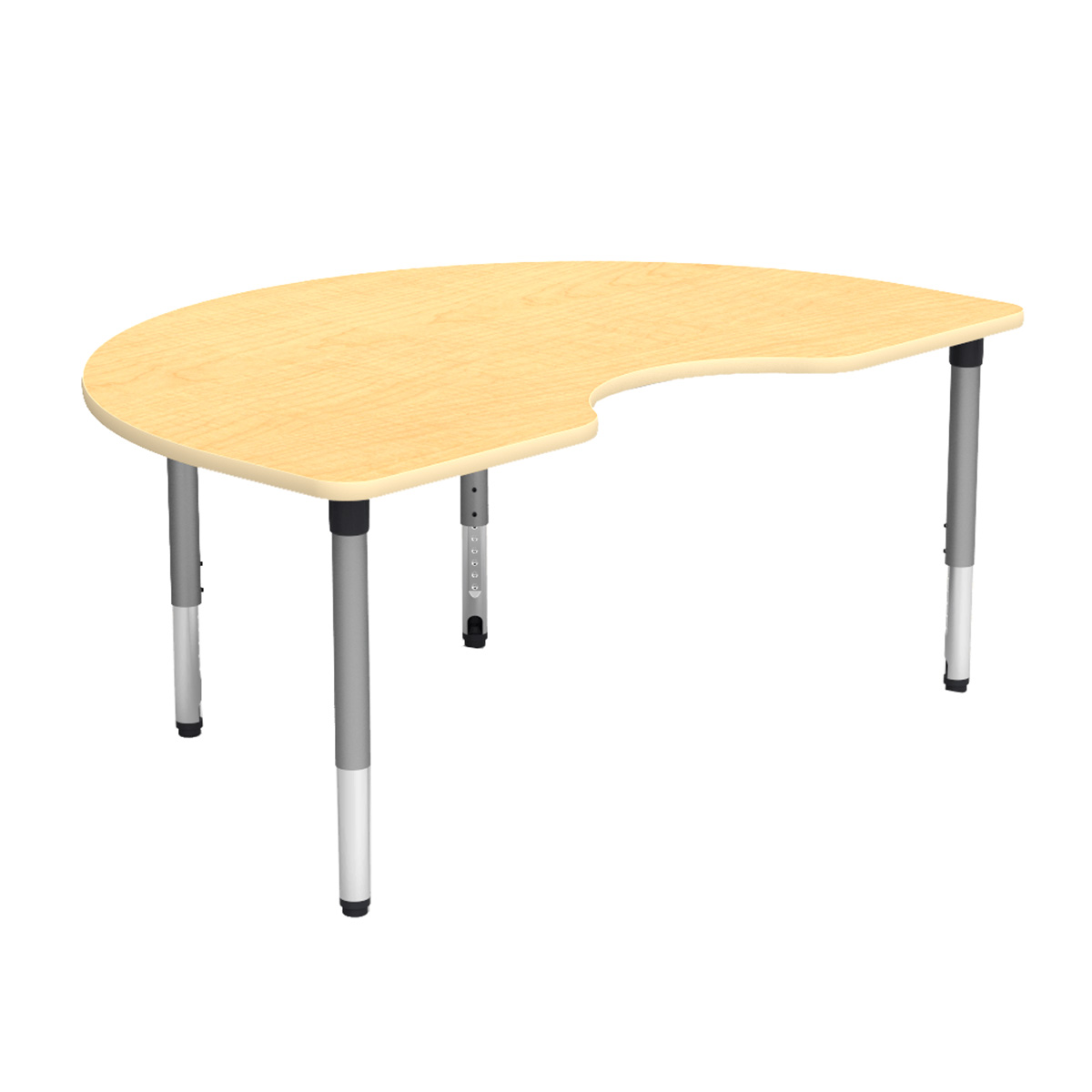 5000 Series Adjustable Kidney Activity Table 48"W x 72"L Schools In