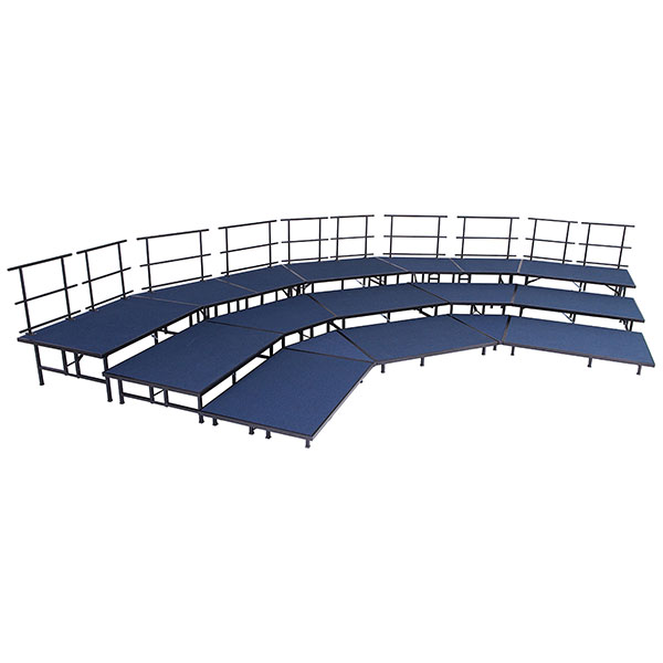 Seated Choral Riser Set - 3'D Tiers | Schools In