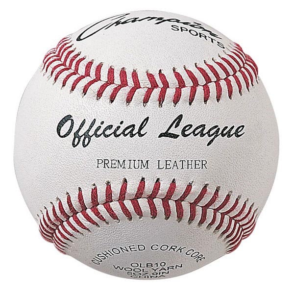 12 pk. Official League Premium Cowhide Leather Baseballs Cork Core