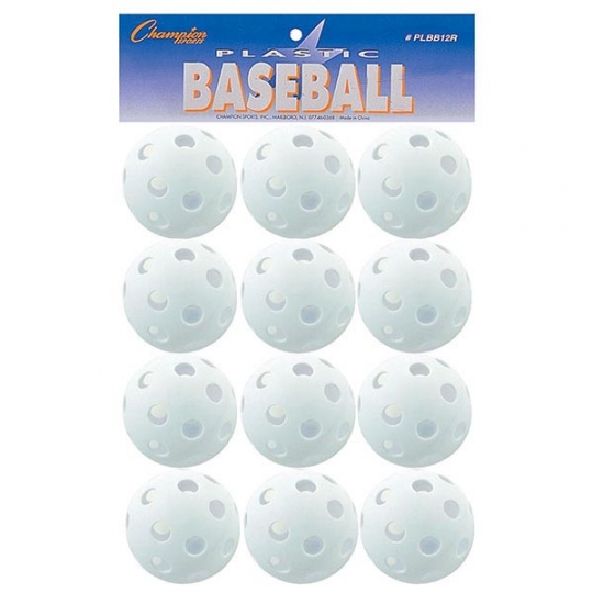 12 pk. Plastic Baseballs Schools In