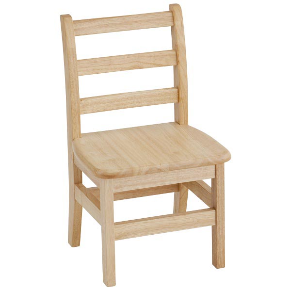2 pk. 12" Hardwood Ladder Back Chairs ECR4Kids SCHOOLSin