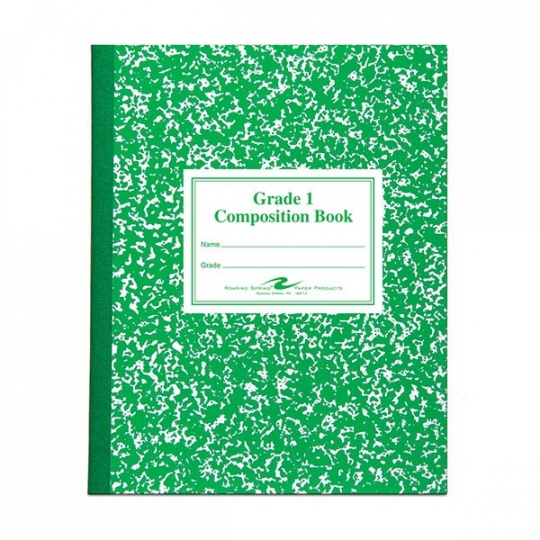 Grade 1 Marble Composition Notebook with Flex Cover 50 Sheets Case