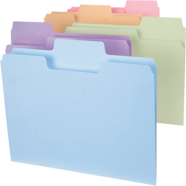 100 pk. Smead Pastel SuperTab File Folders Schools In