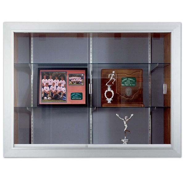 Series 60 Recessed Display Cases with Sliding Doors