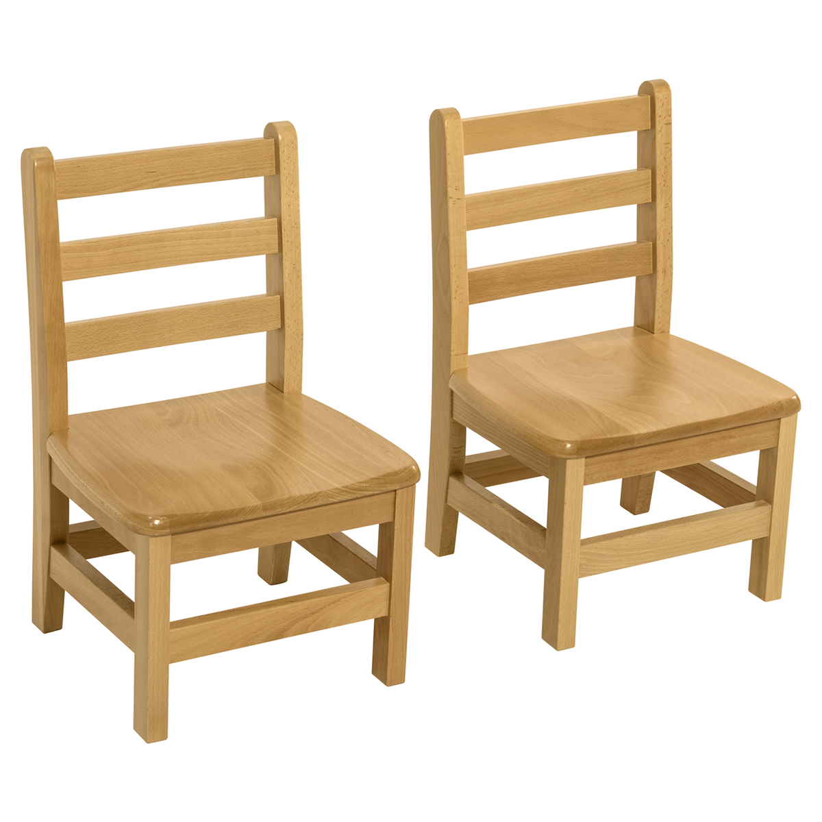 2 pk. Hardwood Chairs 11" Seat Height Schools In