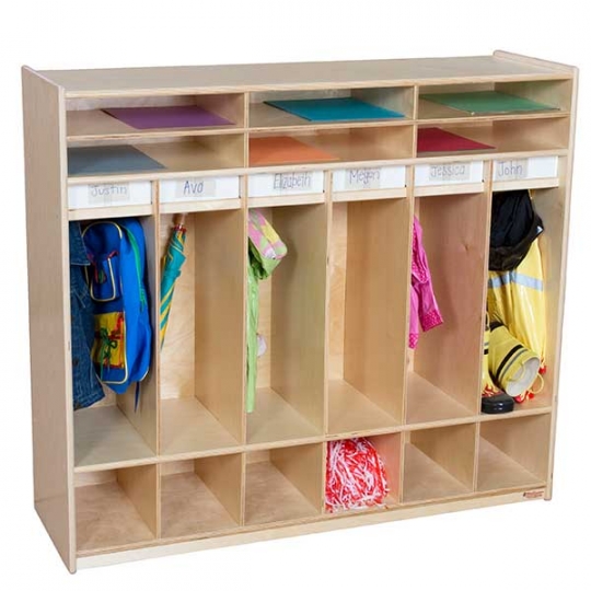 Open Shelf Locker Six Sections Schools In