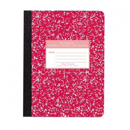 Colored Marble Composition Notebook Wide Ruled 100 Sheets Case of