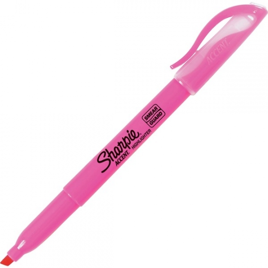12 pk. Sharpie Pocket Highlighters Fluorescent Pink Schools In
